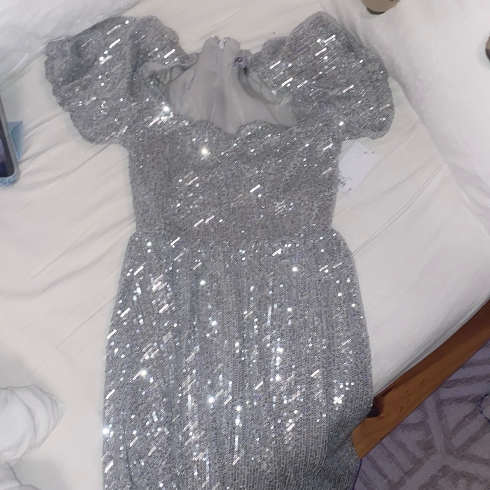 Silver Sequence Dress